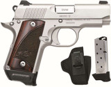Kimber Micro 9 RTC, 9MM, 3.15" Barrel, 7 Rds, Stainless/Rosewood - 669278332505 