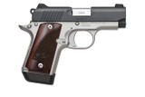 Kimber Micro 9 Two-Tone, 9MM, 3.15" Barrel, 7 Rds, Matte Black/Stainless/Rosewood - 669278330990 