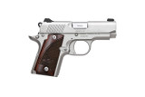 Kimber Micro 9, 9MM, 3.15" Barrel, 7 Rds, Satin Silver/Rosewood - 669278331584 