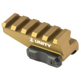 Unity FAST Accessory Riser, Raises Optics by 0.725", Anodized