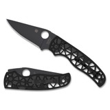 Spyderco Edgerati, Compression Lock, Black DLC Finish - 716104017966 
