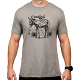Magpul Burro CVC, Stone Gray Heather, Cotton/Polyester, Short Sleeve, Small - 840815150220 