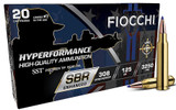 Fiocchi Enhanced Hyperformance SBR, .308 Win, 125 Grain SST, 20 Rds - 762344866062 
