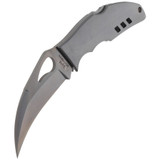 Spyderco Byrd Crossbill, Stainless Steel Handle, 8Cr13MoV SS Blade - 716104400430 
