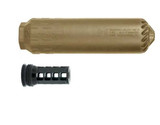 HUXWRX FLOW 762 TI, 7.62 NATO, Titanium Suppressor, Flat Dark Earth 