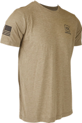 Glock 2nd Amendment Tee, Olive, Cotton/Polyester, Short Sleeve, Small 