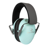 Radians LS0820CS Lowset Passive Muff, Aqua Blue/Black, 21 dB NRR - 674326293516 