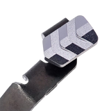 Tyrant CNC TDGSTOP48G Extended Slide Release, 9mm Glock 42/43/43X/48, Gray, 6061 Aluminum 
