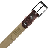 Magpul Tejas EL Cibolo Gun Belt, Chocolate Brown Bison Hide, 1.50" Wide, Buckle Closure