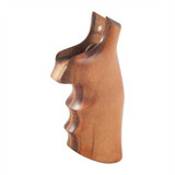 Hogue Smooth Goncalo Alves Grip, Fits S&W N Frame, Finger Groove, Brown - 743108292006 