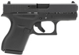 Glock G42 Gen 3, 380 ACP, 3.25" Barrel, 6 Rds, Matte Black - 764503910616 