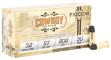 Fiocchi Cowboy Action, .32 S&W Long, 97 Grain, 50Rds, Brass - 762344002002 
