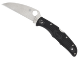 Spyderco Endura 4 Wharncliffe, VG-10 SS Blade, Black FRN Handle, PlainEdge 