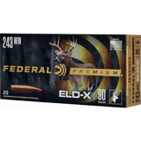 Federal Premium ELD-X, .243 WIN, 90gr HP, 3100 fps, 20 Rds, Brass - 604544689808 