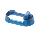 Tyrant CNC TDG19G34MWBLUEBLKSCRW Magwell, Blue Aluminum, Fits Glock 19 Gen 3-4 - 7426848614309 