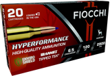 Fiocchi 65CMTTSX Hyperformance, 6.5 Creedmoor, 120 Grain, Copper Casing