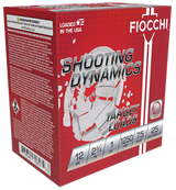 Fiocchi 12SD1X75 Shooting Dynamics, 12 Gauge, 2.75" Barrel, 25 Rds, 7.5 Shot - 762344711355 