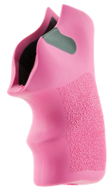 Hogue Tamer Cushion Pink Rubber Grip with Finger Grooves, Textured Finish 
