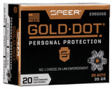 Speer Gold Dot 25 ACP, 35 Gr, GDHP, 20 Rds - 604544647174 