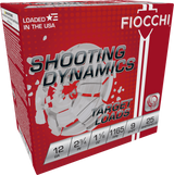 Fiocchi 12SD18L9 Shooting Dynamics Target, 12 Gauge, 2.75" Shell, 25 Rds/Box, 10 Boxes/Case - 762344710389 