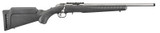 Ruger American Rimfire, 22 WMR, 18.00" Barrel, 9 Rds, Satin Stainless 