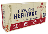 Fiocchi 762A Heritage, 7.62x38mmR Nagant, 97gr FMJ, 50Rds - 762344001449 