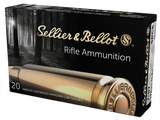 Sellier & Bellot SB757C, 7x57mm Mauser, 173gr Soft Point Cut Through Edge, 20 Rds, Brass - 754908511839 
