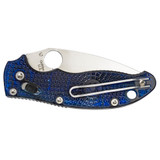 Spyderco Manix 2, 3.37" Blade, Blue FRCP Handle, Plain Edge - 716104008377 