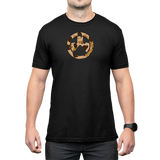 Magpul Raider Camo Icon CVC, Black Cotton/Polyester, Short Sleeve, 3XL - 840815150121 