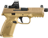 FN 509M Tactical, 9MM, 4.50" Barrel, 15/24 Rds, Flat Dark Earth - 845737018429 