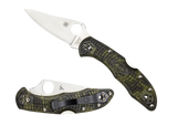 Spyderco Delica 4 Lightweight, Zome Green Bi-Directional Texturing, VG-10 SS Blade - 716104011223 Spyderco Delica 4 Lightweight, Zome Green Bi-Directional Texturing, VG-10 SS Blade - 716104011223