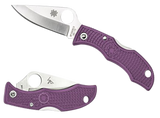 Spyderco Ladybug 3, Purple Bi-Directional Texturing, VG-10 Steel - 716104004492 