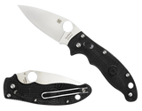 Spyderco Manix 2 Lightweight, 3.37" CTS BD1 SS Blade, Black FRCP Handle - 716104009411 