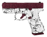 Glock G43X, 9MM, 3.41" Barrel, 10 Rds, Black Cherry Glitter Cerakote - 850072948089 