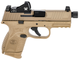 FN 509 Compact Tactical, 9MM Luger, 4.32" Barrel, 12+1/24+1 Rds, Flat Dark Earth - 845737012199 