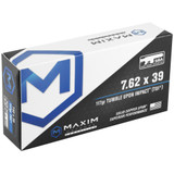 Maxim SBA Short Barrel Ammunition, 7.62X39, 117Gr, Copper - 680017490034 