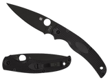 Spyderco Native Chief Lightweight, 4.02" Black DLC Blade, Black FRN Handle - 716104017775 