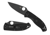 Spyderco Tenacious Lightweight, Black Oxide, Plain Edge, Black FRN Handle 