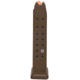 Glock OEM Magazine, 9MM, 17Rd, Fits Glock 17/34, FDE 