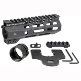Midwest Combat Handguard M-LOK, Aluminum, 6 Slots, Black - 769498484883 
