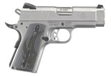Ruger SR1911 Officer, 45 AUTO, 3.60" Barrel, 7+1 Rds, Stainless - 736676067626 