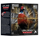 Federal Premium Upland Paper Shotshells, 12GA, 2.75" Barrel, 25 Rds, Copper-Plated Lead - 604544701944 