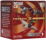 Federal FED ULTRA STEEL, 20GA, 3.00" Barrel, 25 Rds, Premium Zinc-Plated Steel - 604544698886 
