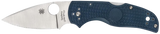 Spyderco Native 5 Lightweight, 2.95" Spear Point Blade, Cobalt Blue FRN Handle - 716104014552 