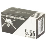 Sons of Liberty Gun Works 556 NATO, 62GR FMJ, 50 Rounds - 644625196924 