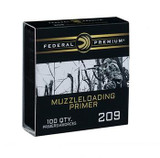 Federal Premium Muzzleloader 209 Primers, .209 Caliber, 100 Rds, Black Finish - 604544619744 