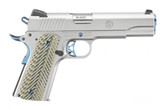 Ruger SR1911, 45 ACP, 5.00" Barrel, 7/8 Rds, Stainless/Cobalt Blue - 736676067992 Ruger SR1911, 45 ACP, 5.00" Barrel, 7/8 Rds, Stainless/Cobalt Blue - 736676067992