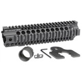 Midwest AR-15 Combat T-Series Free Float Handguard, 9.5'' Length, Black Anodized - 812102031086 