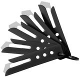 Hogue Expel Blade Guard, Black Nylon, Includes 5 #60 High Carbon Steel Blades, 5 Guards & 1 Key Ring - 743108358801 