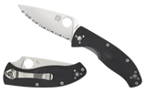 Spyderco Tenacious Lightweight, 3.39" Satin Plain Blade, Black FRN Handle - 716104013890 